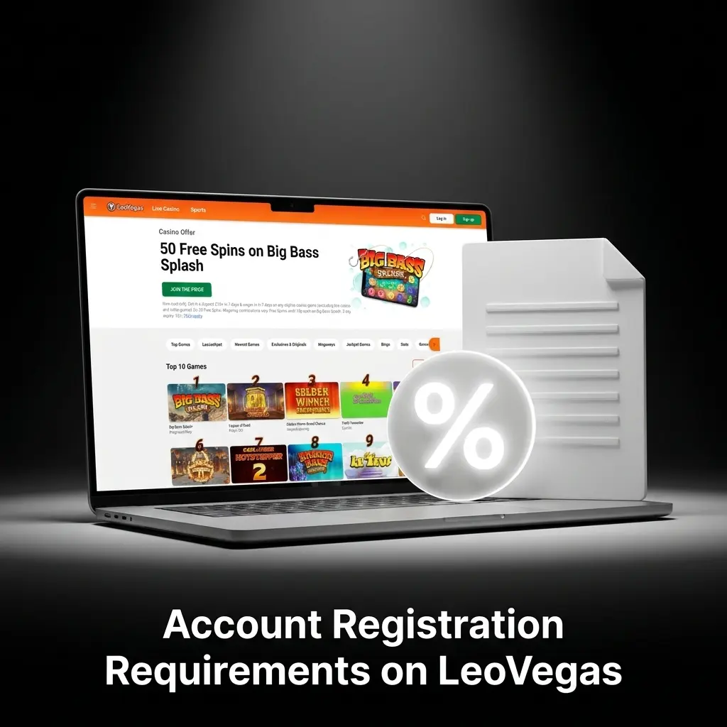 LeoVegas UK account registration requirements including age, residency, identity verification, and payment method rules
