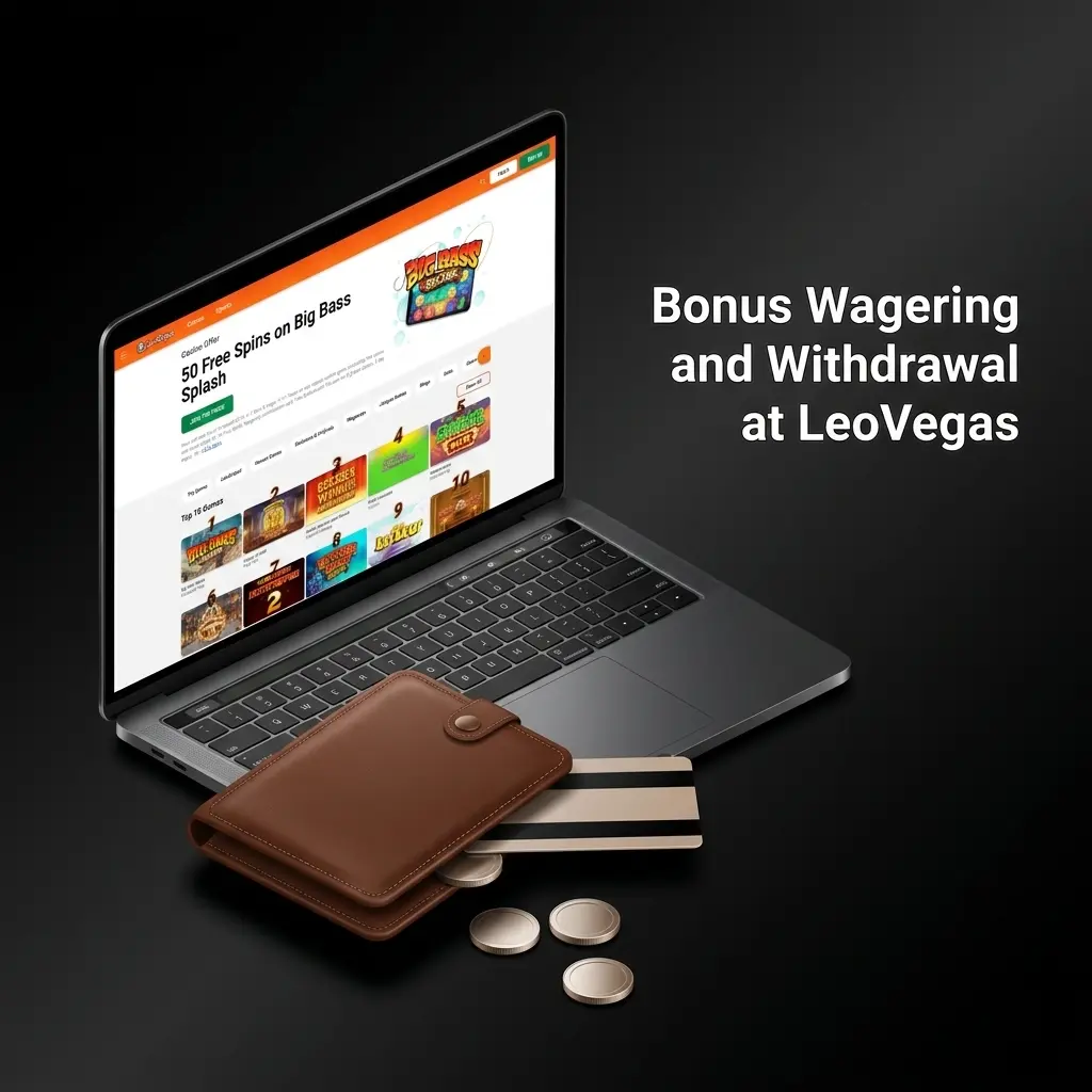 LeoVegas bonus wagering requirements explained, including 35x playthrough, game contributions, and withdrawal conditions for UK players