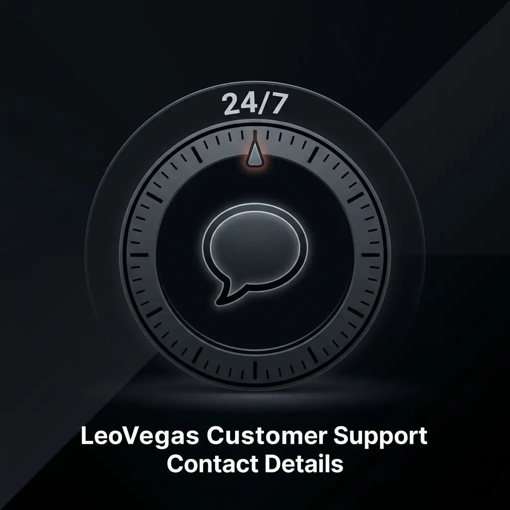 LeoVegas customer support contact options including live chat, email, phone, and help centre for UK players