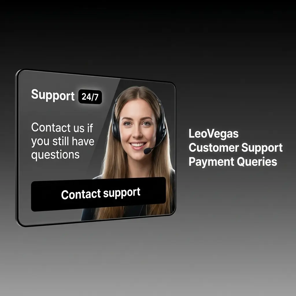 LeoVegas 24/7 customer support options for UK players including live chat, email, and help centre for payment queries