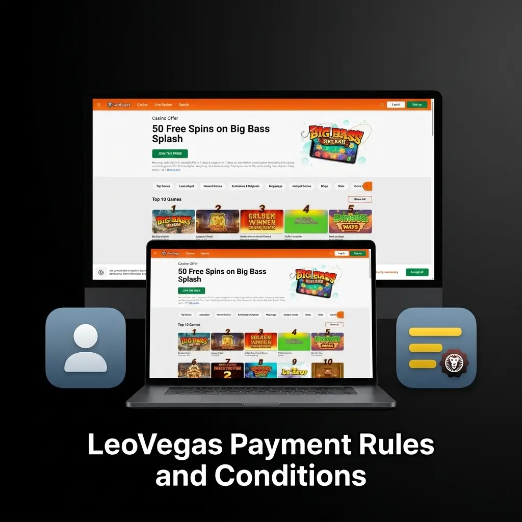 LeoVegas payment rules: verified account, same-method withdrawals, wagering requirements, GBP transactions, and £30,000 limits.