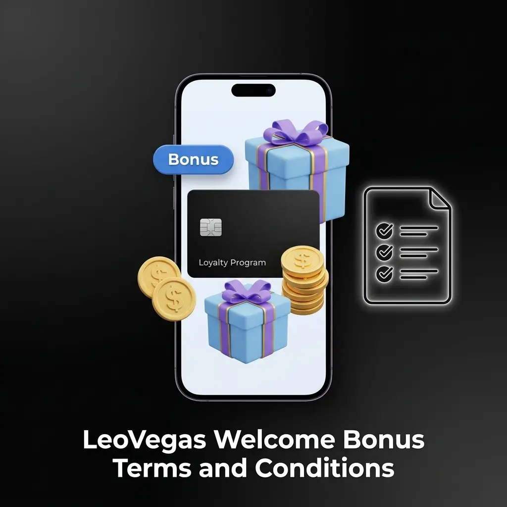 LeoVegas welcome bonus terms and conditions for UK players showing wagering requirements and deposit rules
