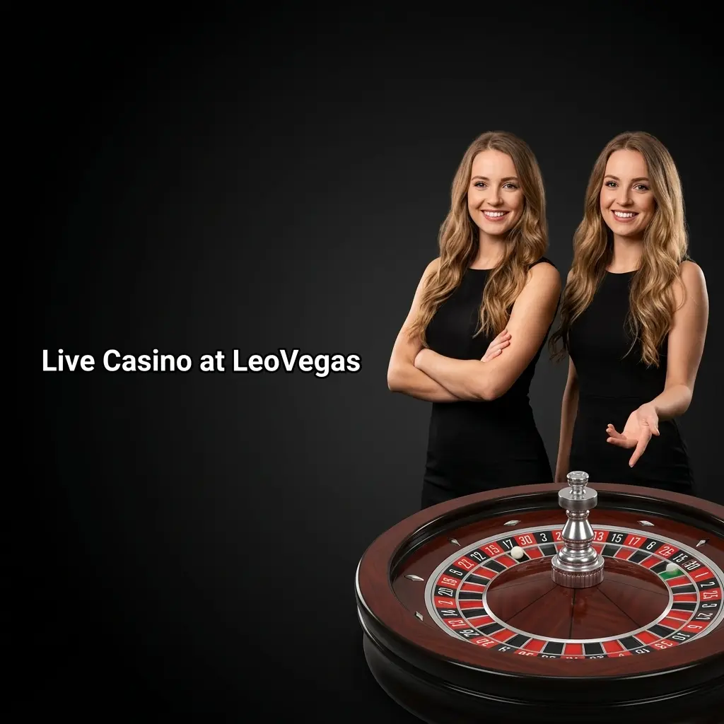 LeoVegas live casino HD table games with professional dealers offering blackjack, roulette, baccarat and game shows