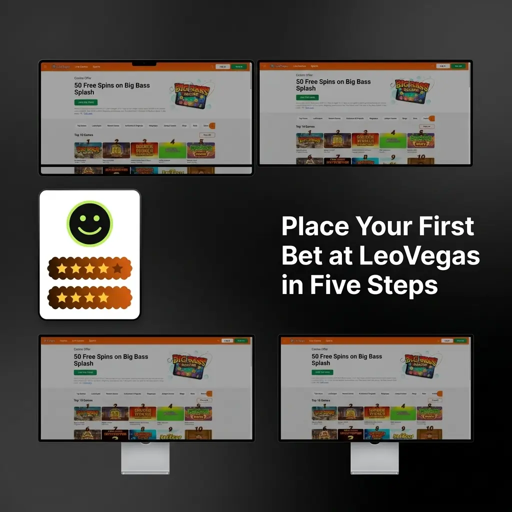 Step-by-step guide to placing your first sports bet at LeoVegas, from registration to confirming your stake