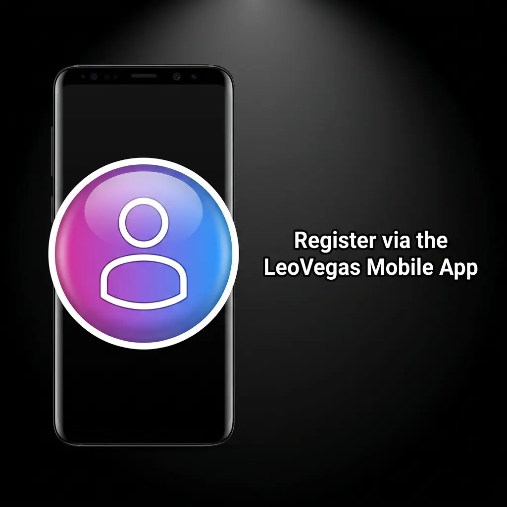 LeoVegas mobile app registration screen on iOS and Android showing Join Now prompt for new account sign-up