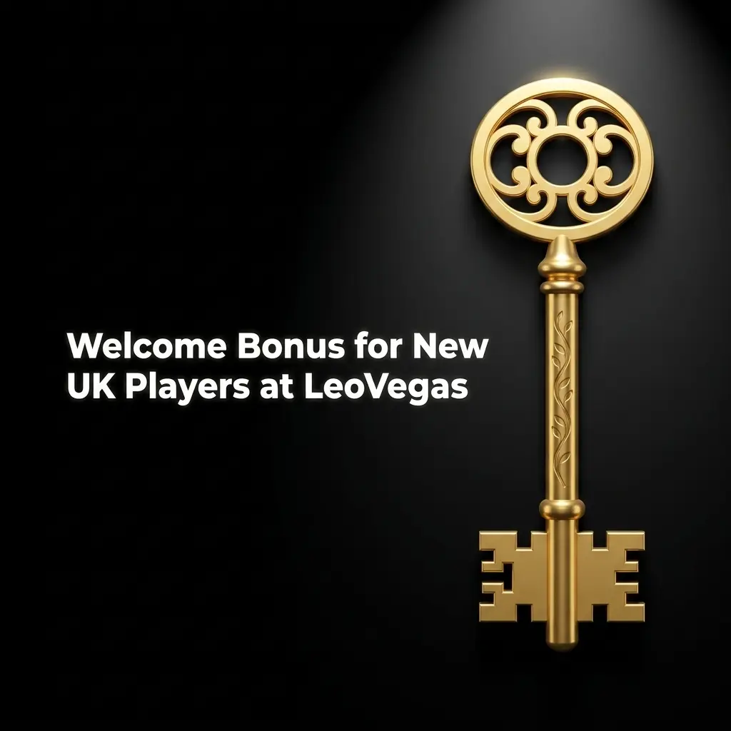 LeoVegas welcome bonus for new UK players offering 100% deposit match up to £100 with 35x wagering requirement